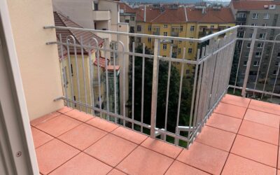 Venkovní terasové a balkonové zábradlí – Holešovice